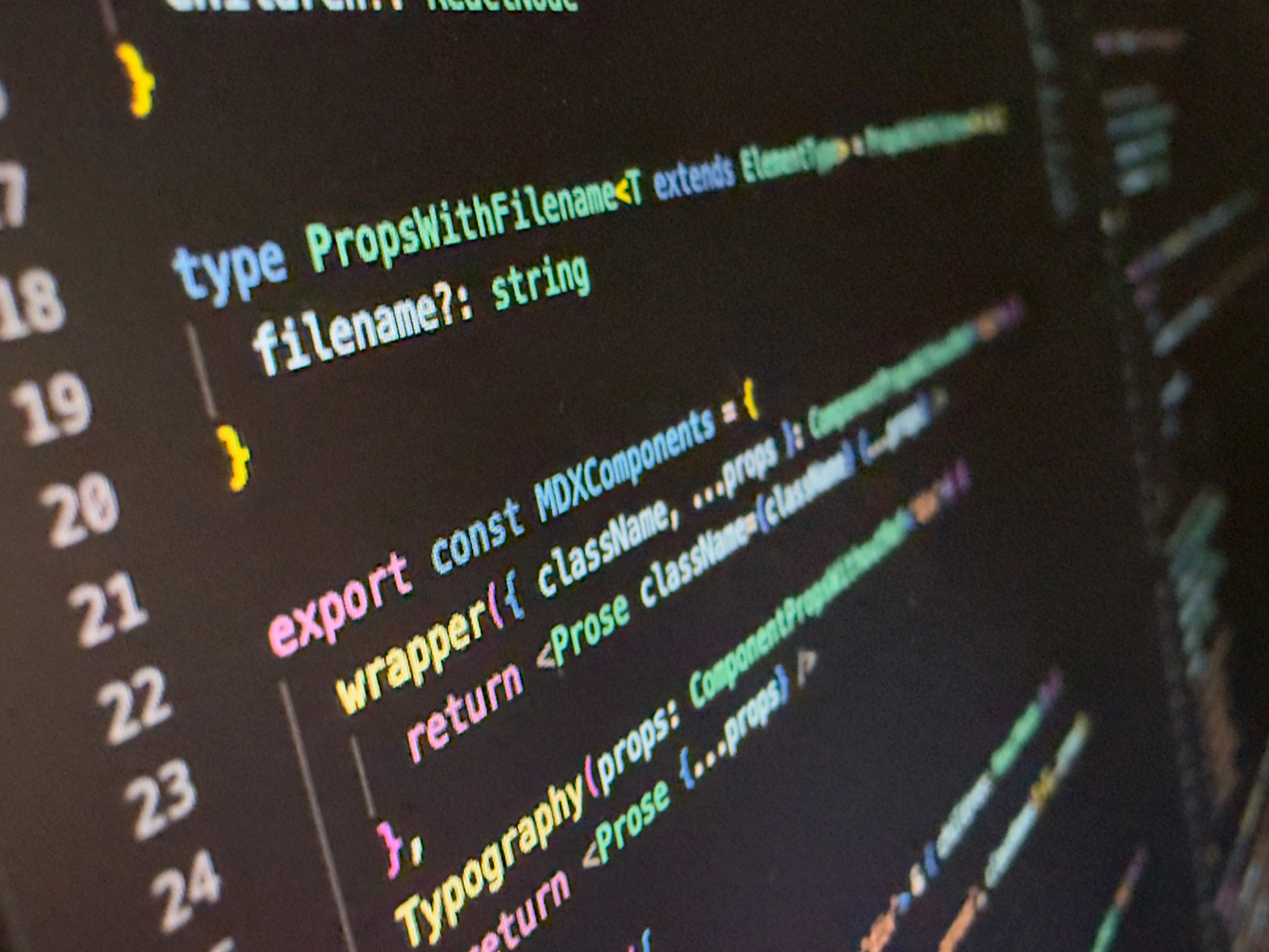 Code editor showing a Next.js project structure and starter application setup